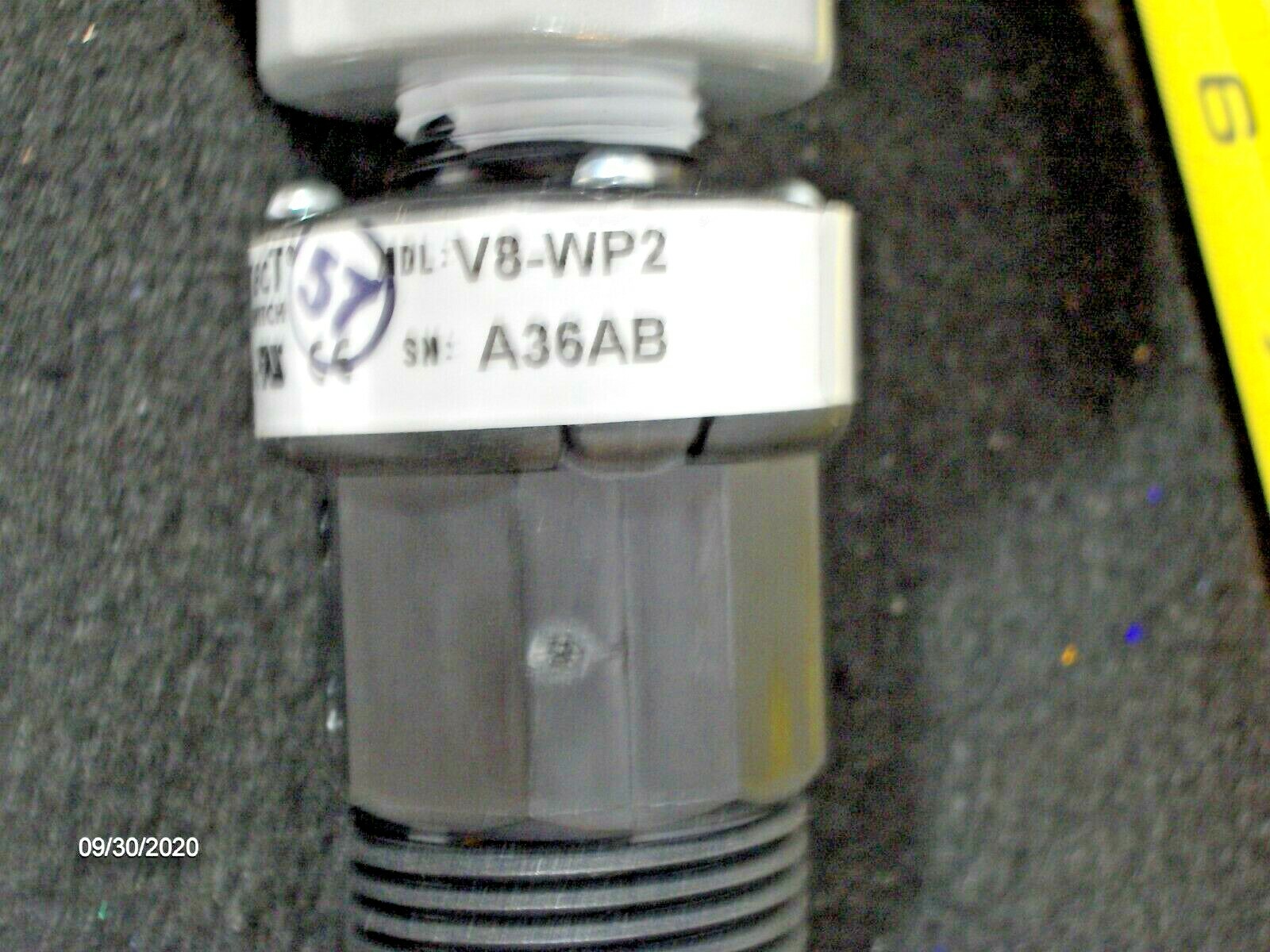 W.E. Anderson Series V8 Flotect Flow Switch 125/250VAC 5amp V8-WP2, A33AB NEW