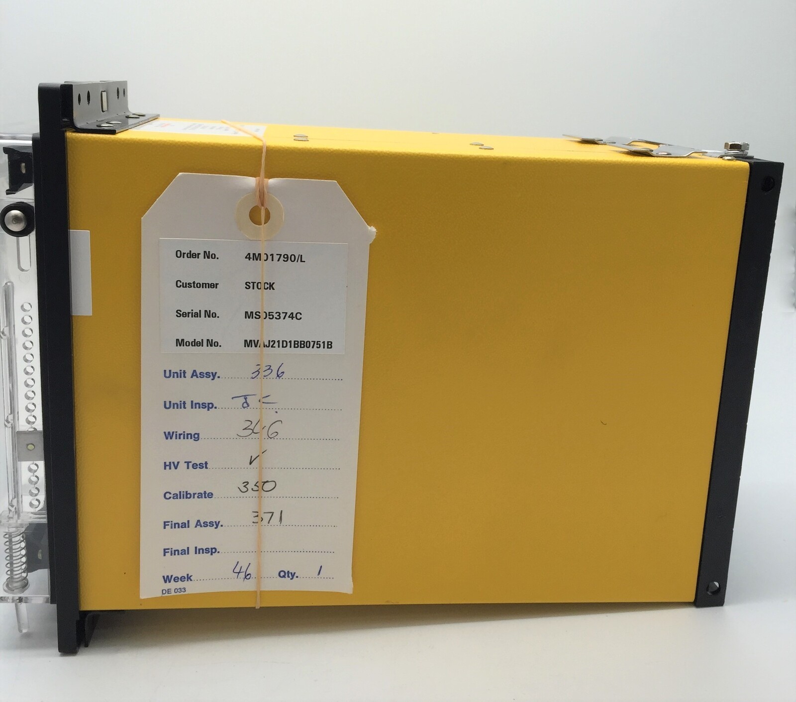 GEC Alsthom MVAJ21D1BB0751B Differential 4MVAJ21-4001 Relay
