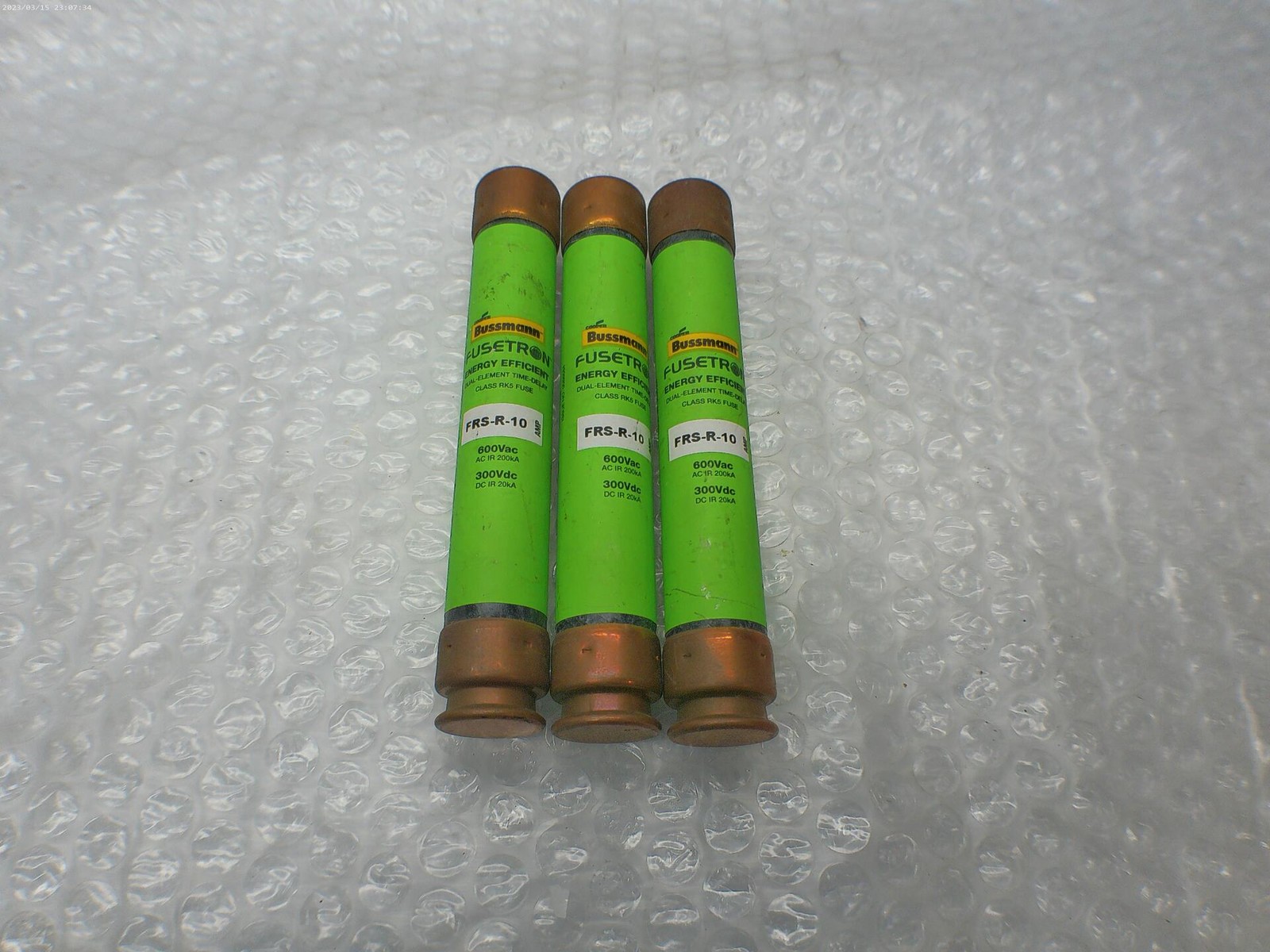 BUSSMANN FRS-R-10 FUSE LOT OF 3 NSNP