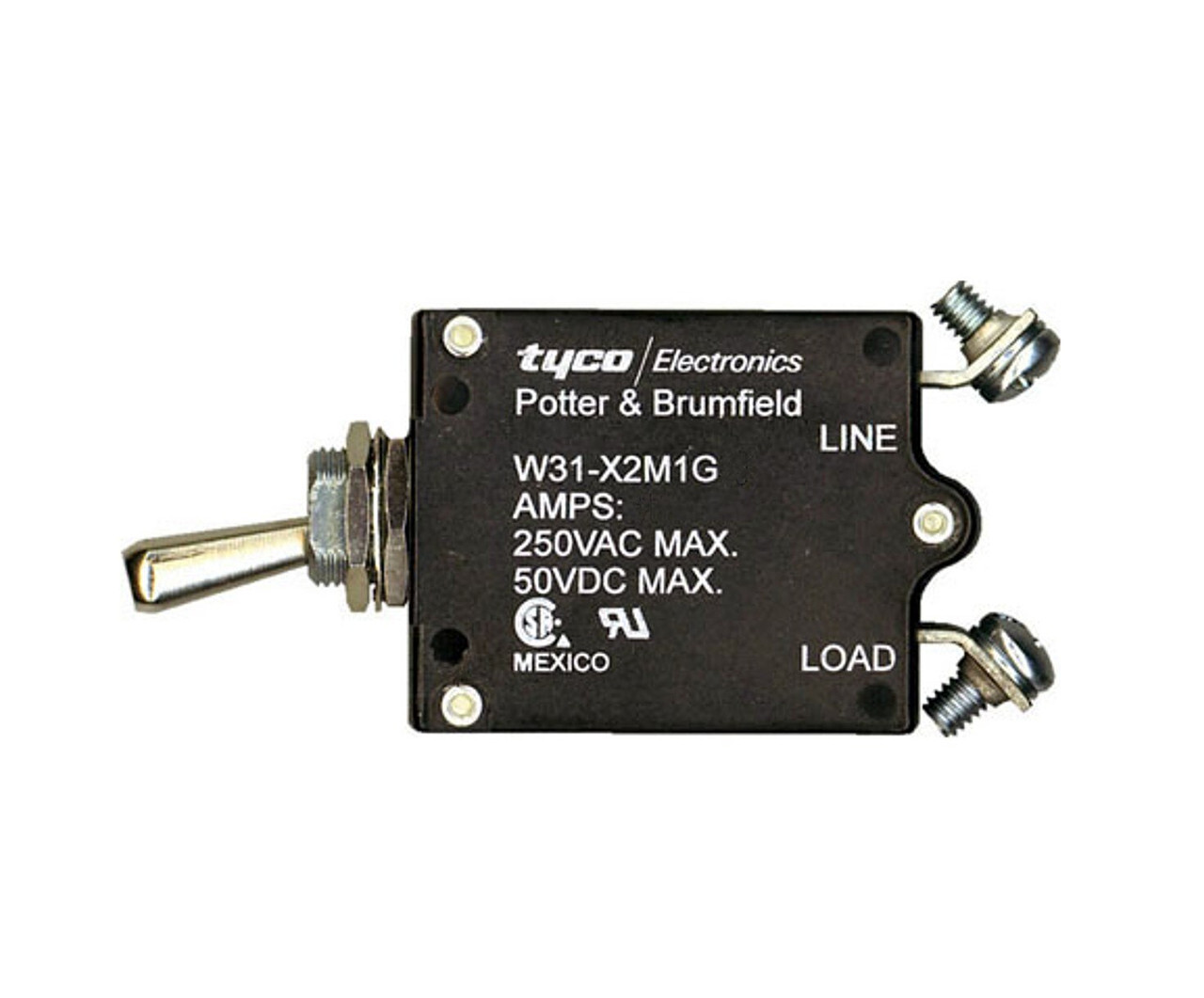TE CONNECTIVITY W31-X2M1G-25 CIRCUIT BREAKER, THERMAL, 1P, 250V, 25A