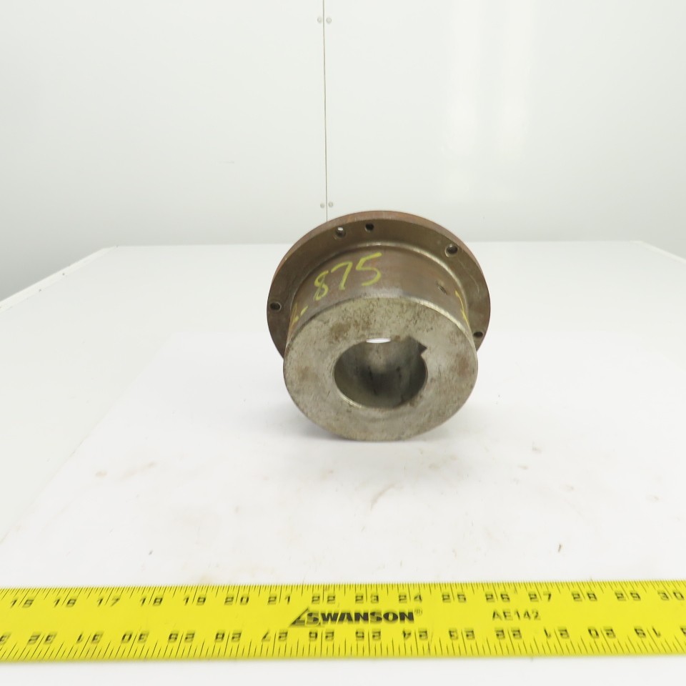 Flanged Coupling Hub Sleeve 2.875″ Shaft 7-7/8″ Flange OD 3/4″ Key