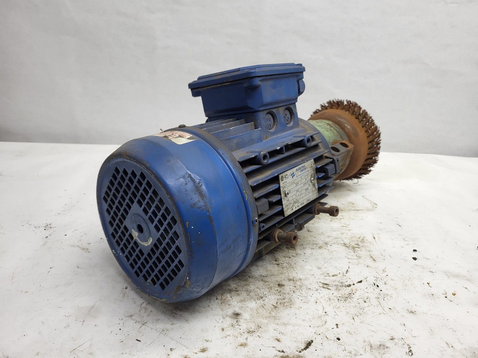 CEG ELEKTRO DRIVE MTEPS90LA4/2 MOTOR 2HP 1.5kW 1720RPM w/ BRUSH HEAD
