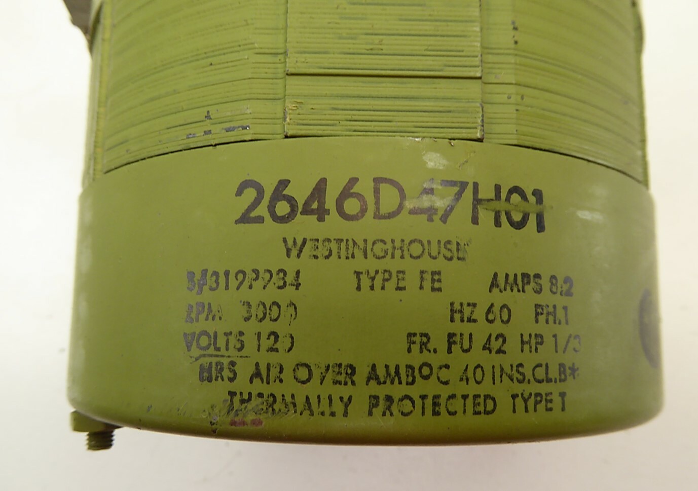 Westinghouse 2646D47H01 Packard 1/3 HP 120 V 3000 RPM NEW IN BOX