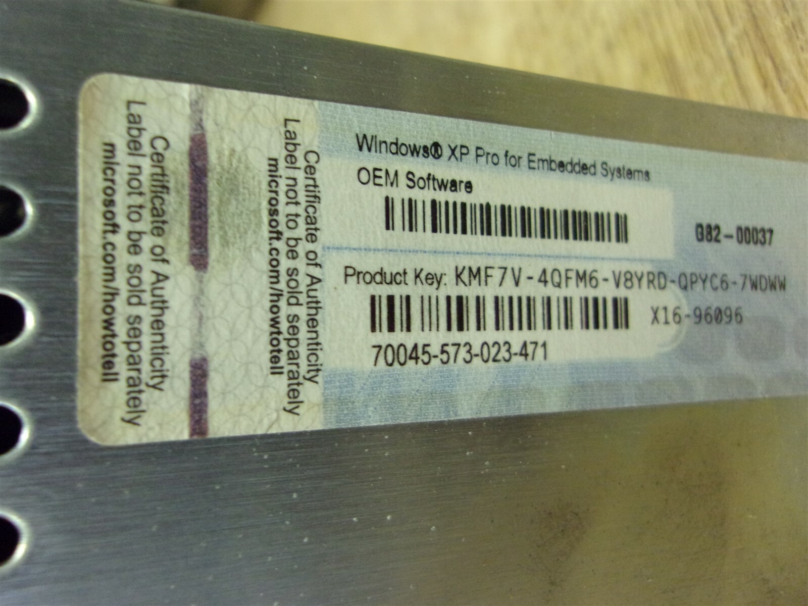 Dynics PC15OPTFGA7DP3KT2XPREDN Monitor 28638 G82-00037 X16-96096