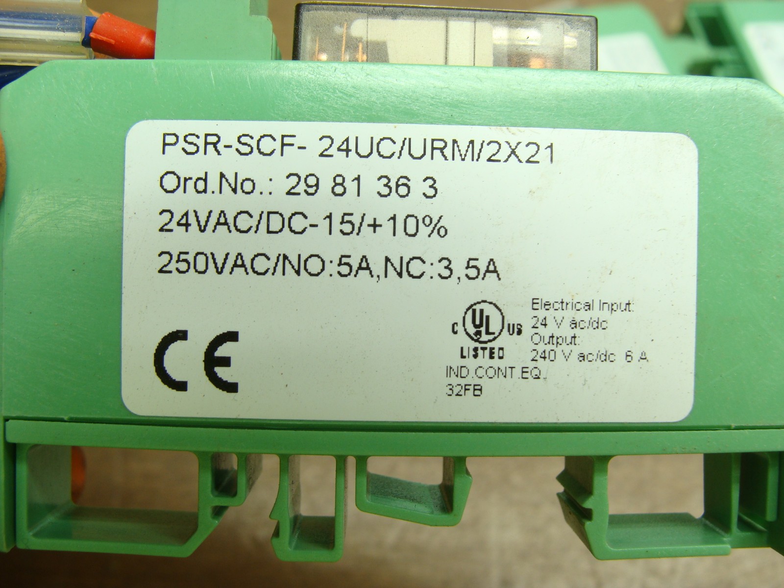 LOT OF 4 PHOENIX CONTACT SAFETY RELAYS PSR-SCF-24UC/URM/2X21 24VAC/DC