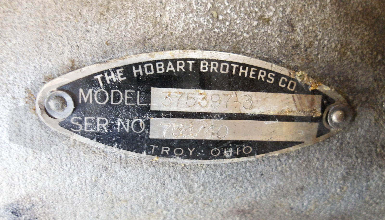 HOBART BROTHERS 375397-3 CUTTER MIXER MOTOR