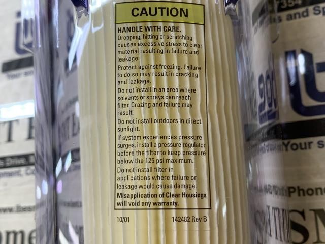 NEW Pentair Pentek Clear Filter Housing w/Filter – 142482 – 9-185504 w/Warranty