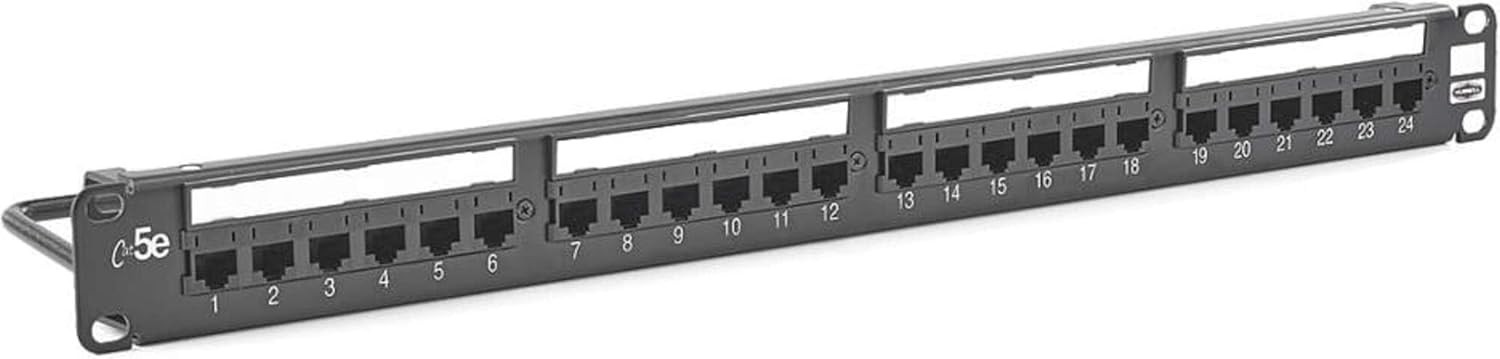 Hubbell HP5E24E 24 Port Patch Panel Category 5e, Universal, Eco