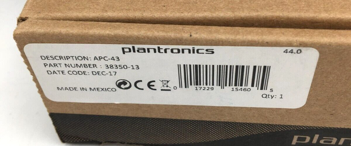 Plantronics Lot of 2 Switch Adapter APC-43 & Arm W Ring Extension Kit 71483-01