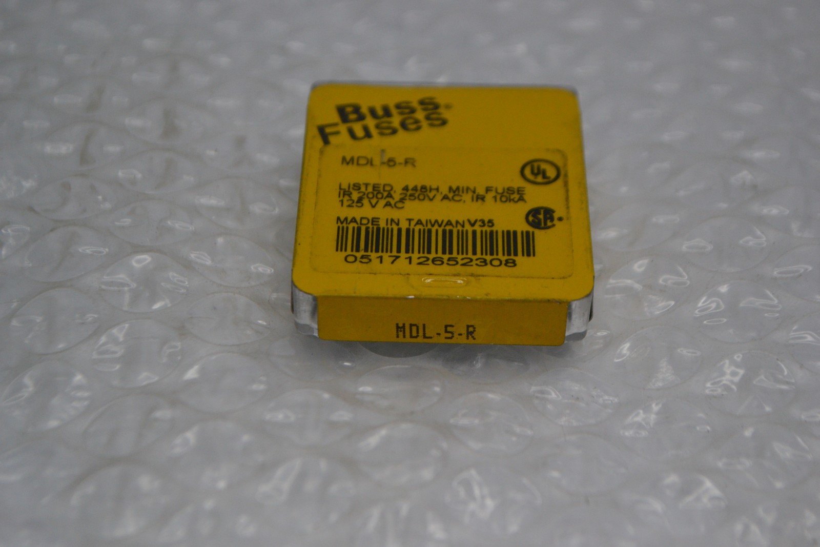 BUSSMANN MDL-5-R FUSE LOT OF 3 PKG OF 5 NSMP