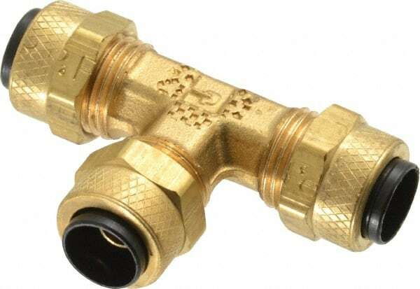Parker 164P-5 5/16″ Tube OD Brass Compression Tube Union Tee
