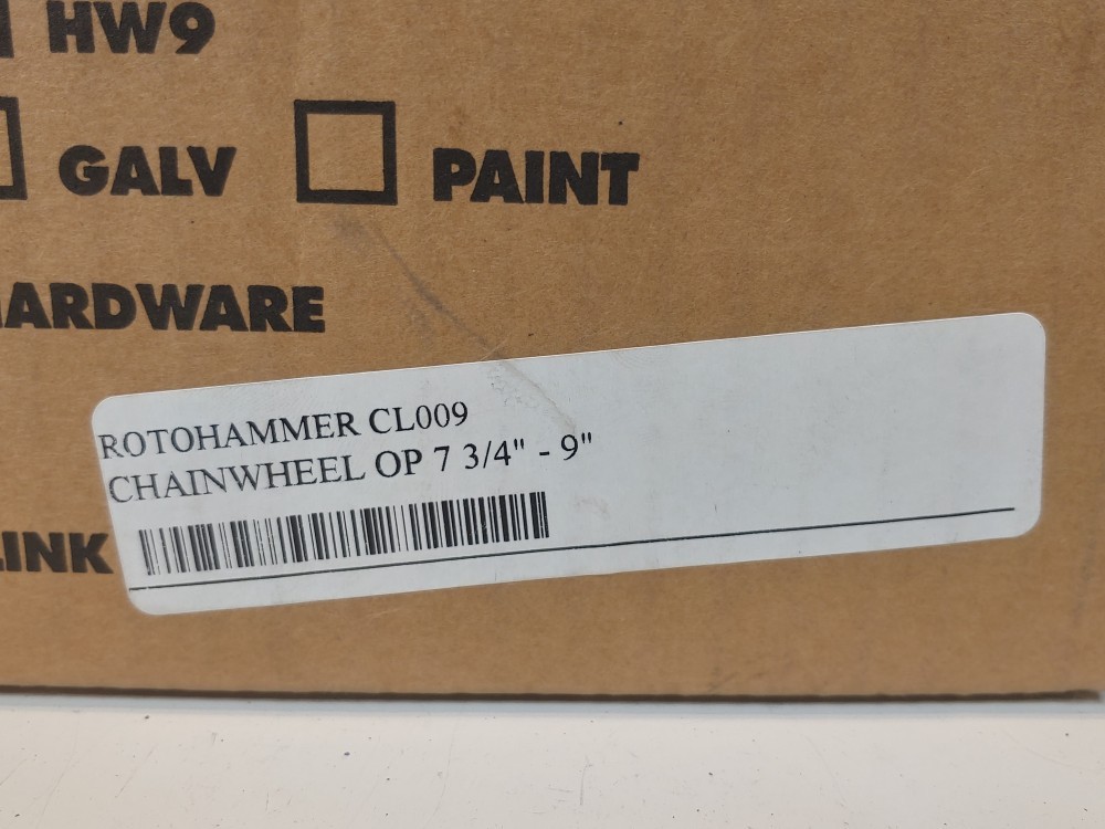 Roto-Hammer CL9-DI Clamp-On Chain Wheel OP 7-3/4″ – 9″, Ductile Iron