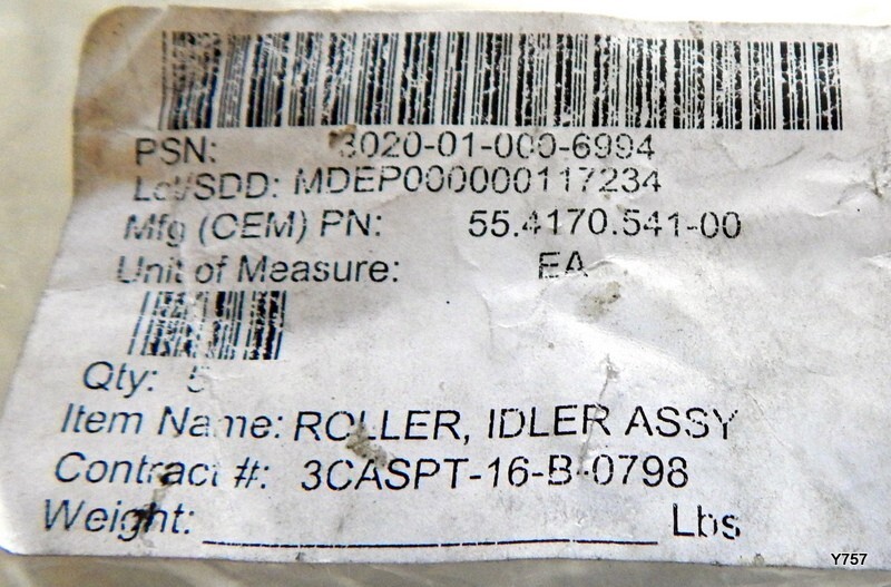 5 PCS Idler Assembly Rollers 1-1/2” x 1/4” x 1-13/16” 3020-01-000-6994