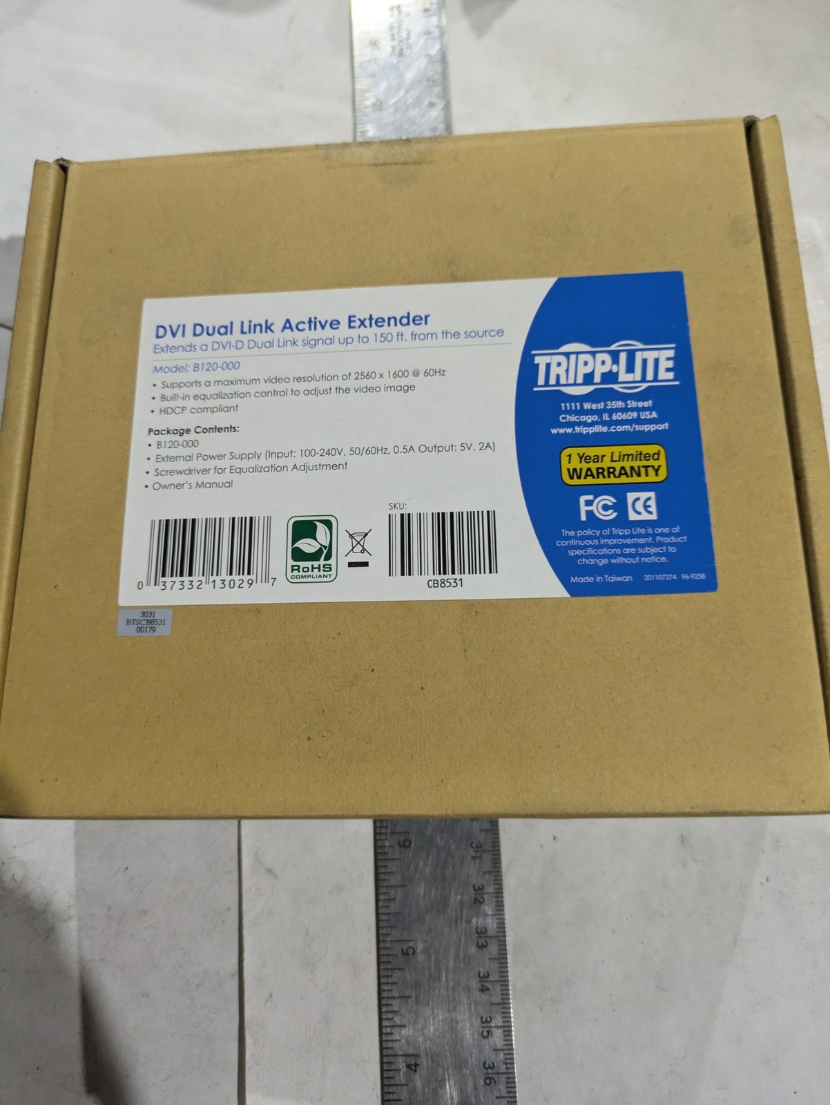 TRIPP-LITE B120-000 100-240V 50/60HZ 0.5A