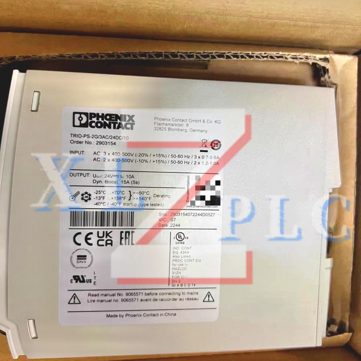 Phoenix 2903154 TRIO-PS-2G-3AC-24DC-10 Switching Power Supply#1pcs new in box
