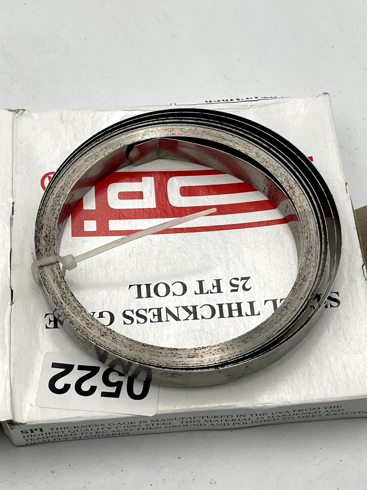 SPI 91-428-3 Feeler Stock Roll: 0.011″Thick x 1/2″ x 25ft High Carbon Steel