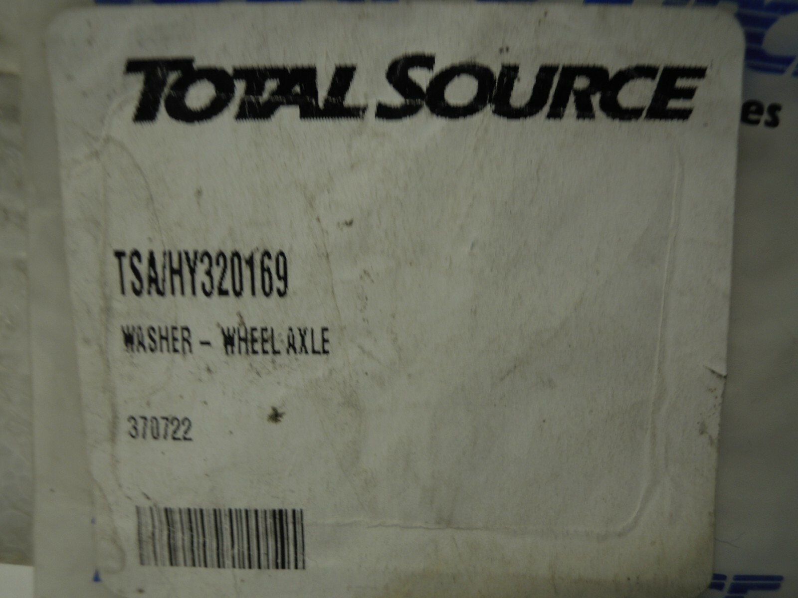 HYSTER HY 320169 WASHER – WHEEL AXLE TOTAL SOURCE PART ***NEW