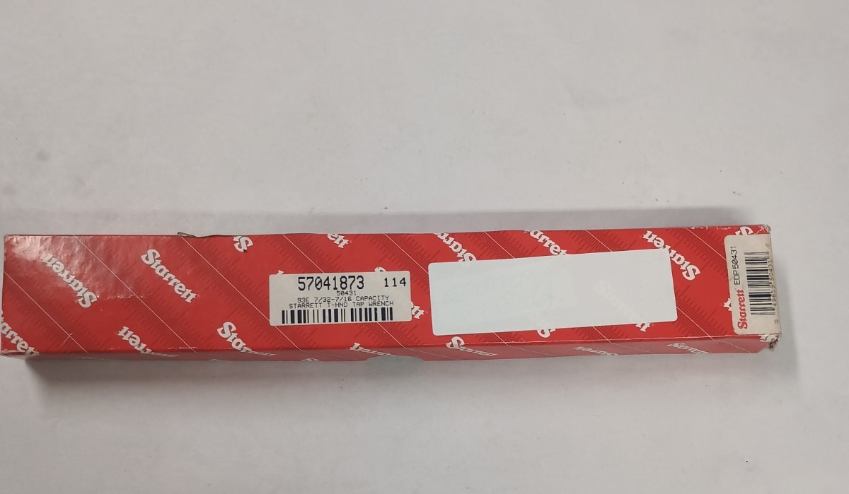 Starrett T-Tap Handle Wrench NO. 93-E 5/32-1/4″ NOS has rust spots