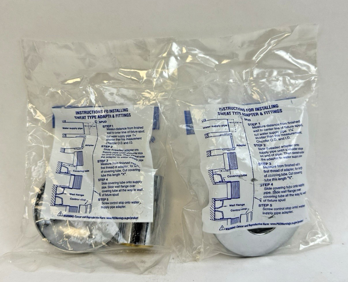 SLOAN H-636-AA SWEAT SOLDER KIT FOR 3/4” SUPPLY (URINAL) LOT OF 2