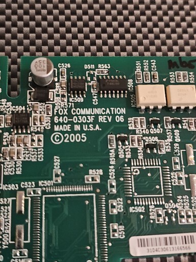 Fox Communication 640-0303F Circuit Board 6400303F