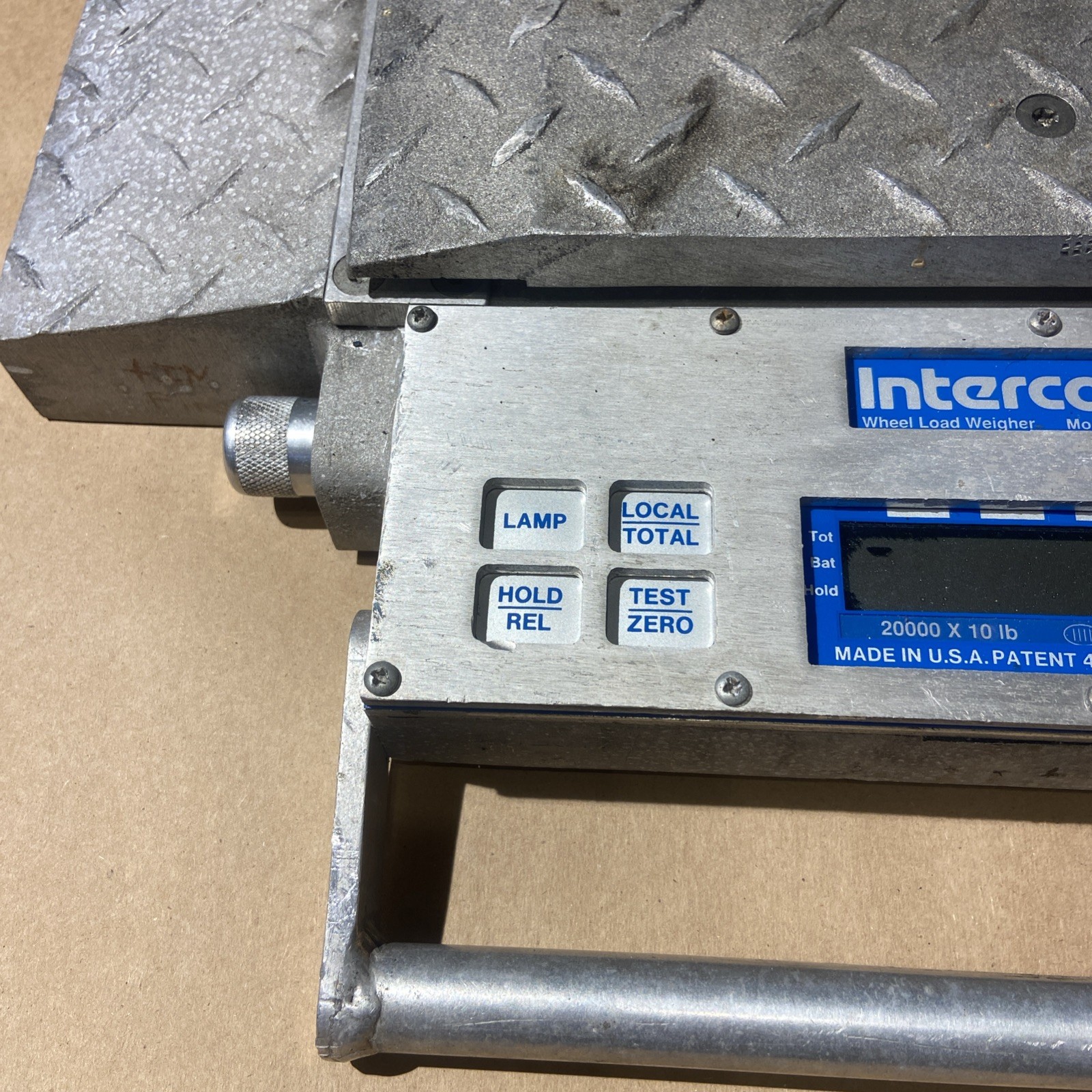 Intercomp PT300 Wheel Load Electric Scale 20,000 lb. Portable Aluminum Weighing