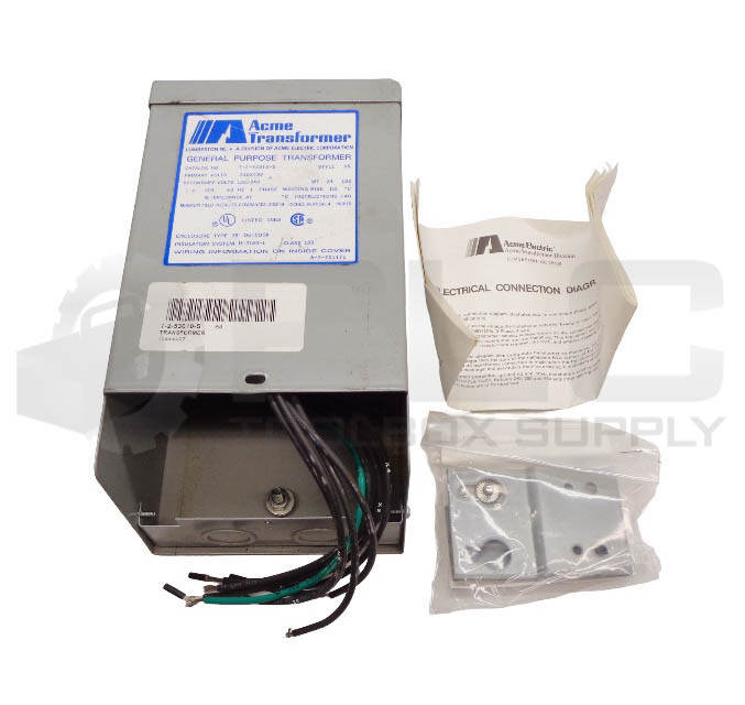 NEW ACME TRANSFORMER T-2-53010-S TRANSFORMER 240X280V 60HZ 1PH 1.0KVA T253010S