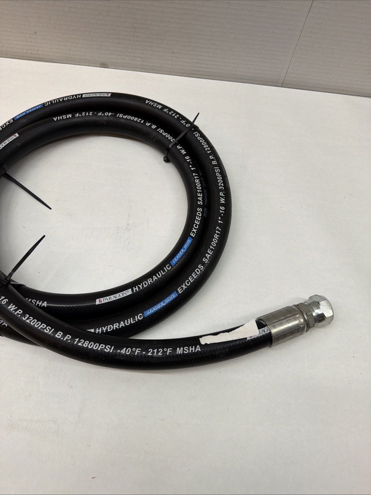 Paragon Hydraulic Leader Hose SAE100R17 1” With Couplings