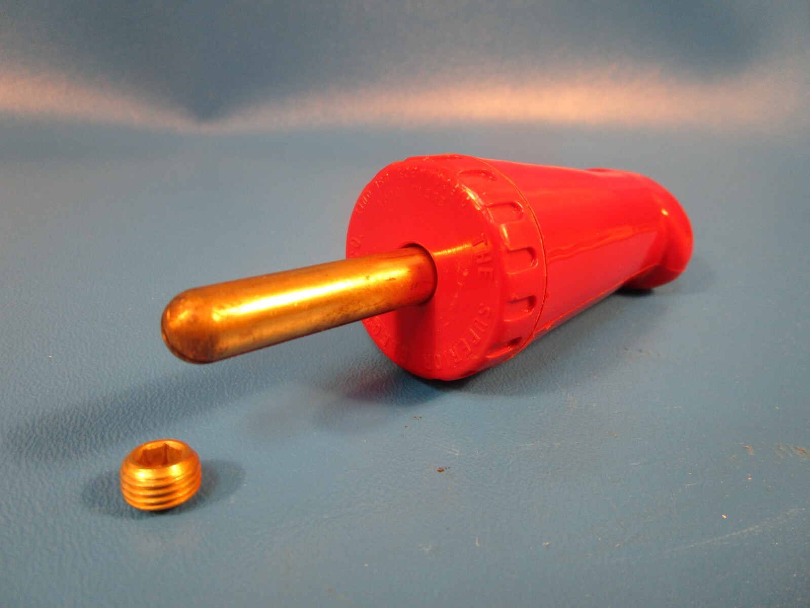 Supercon PP250GR RED High Power Pin Type Test Plug, 250 amps, 600 volts