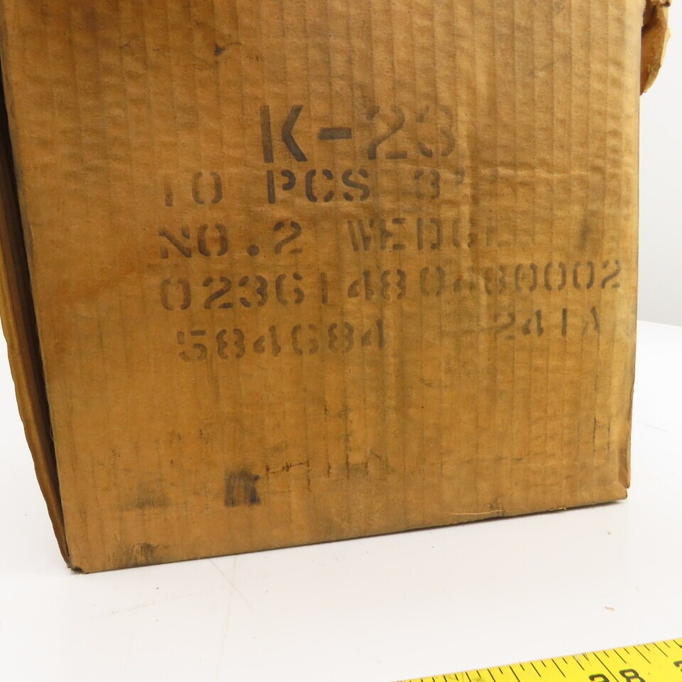 Morgan K-23 No. 2 Wedge Insulating Fire Brick 9″ x 4.5″ x 2.5″ Box Of 10