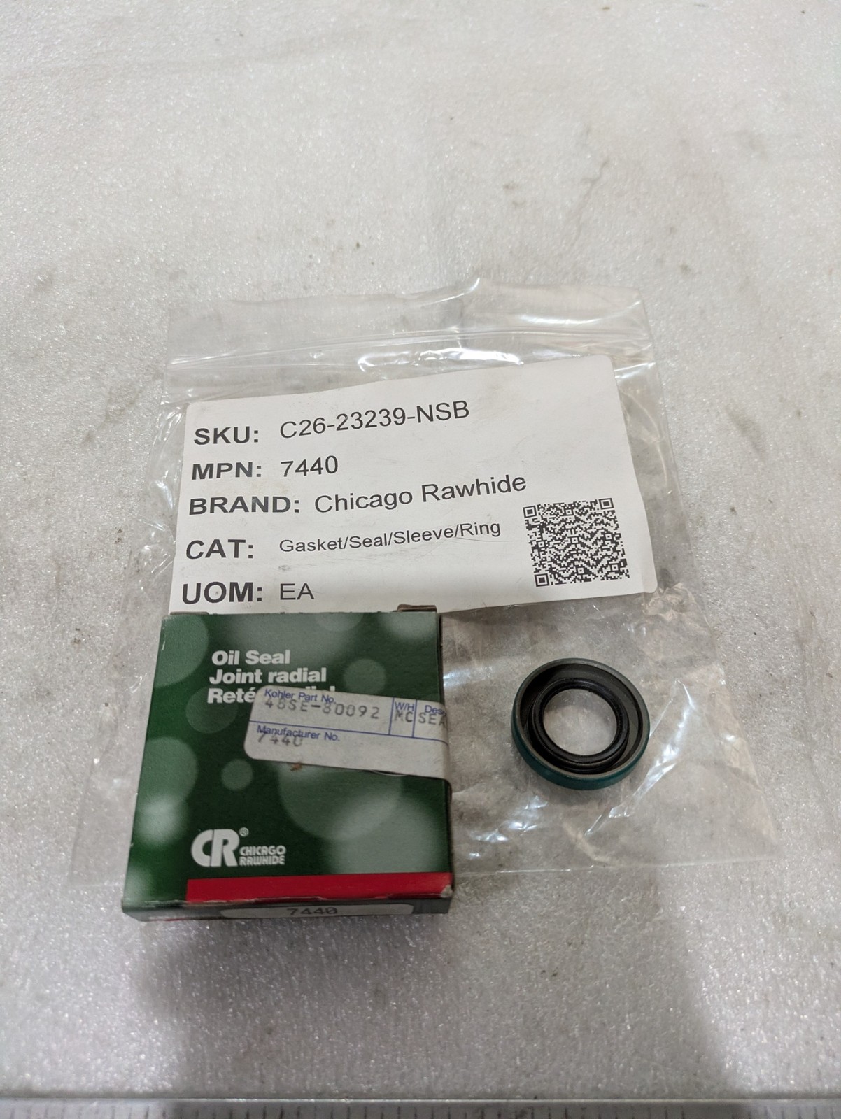Chicago Rawhide SKF 7440 Oil Seal 0.75 ID x 1.250 OD x 0.250 NBR CRW1 Shaft Seal