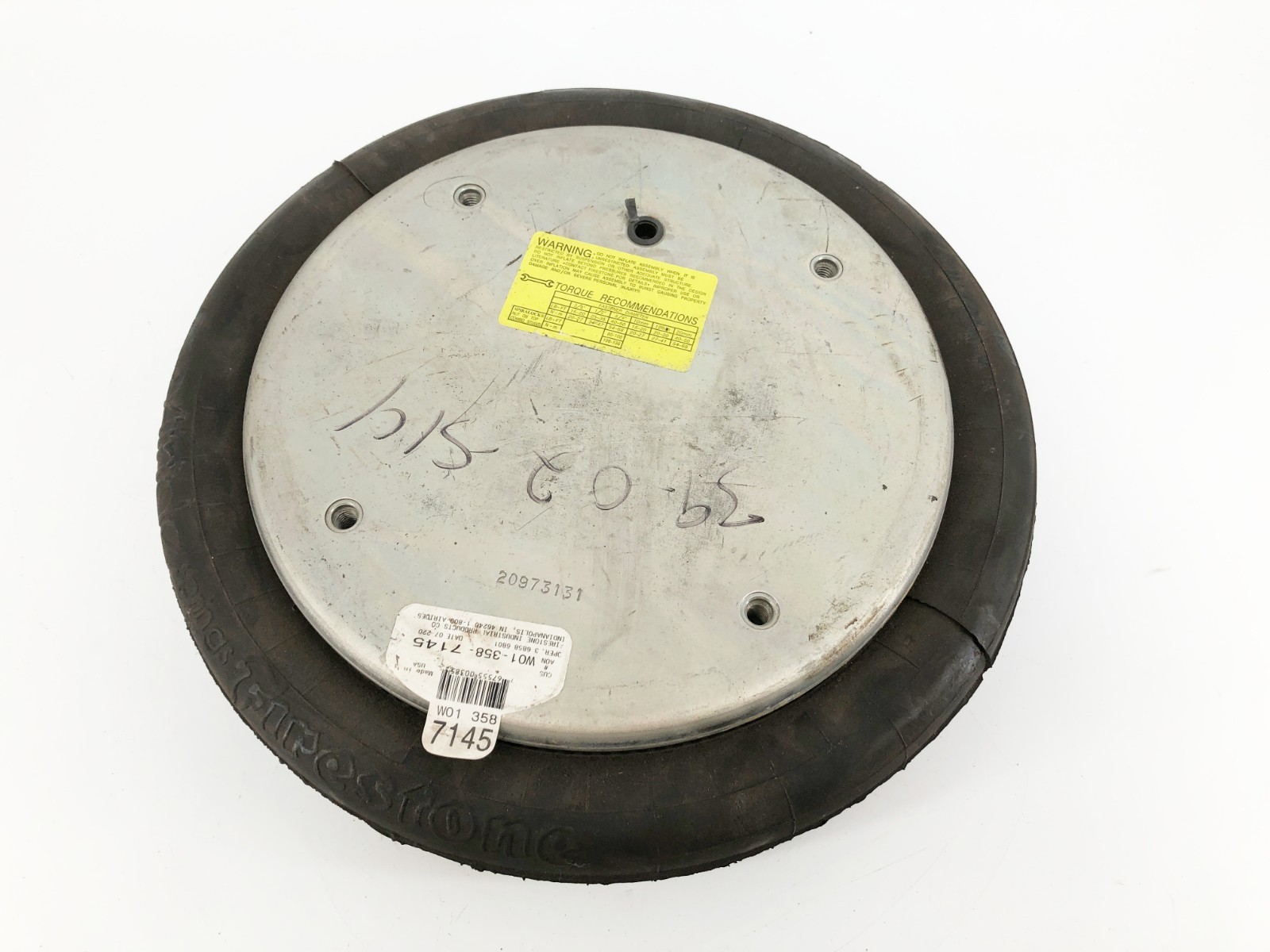New Firestone W01-358-7145 Air Spring Double Conv. 1/4″ NPT Style 21 – No Box