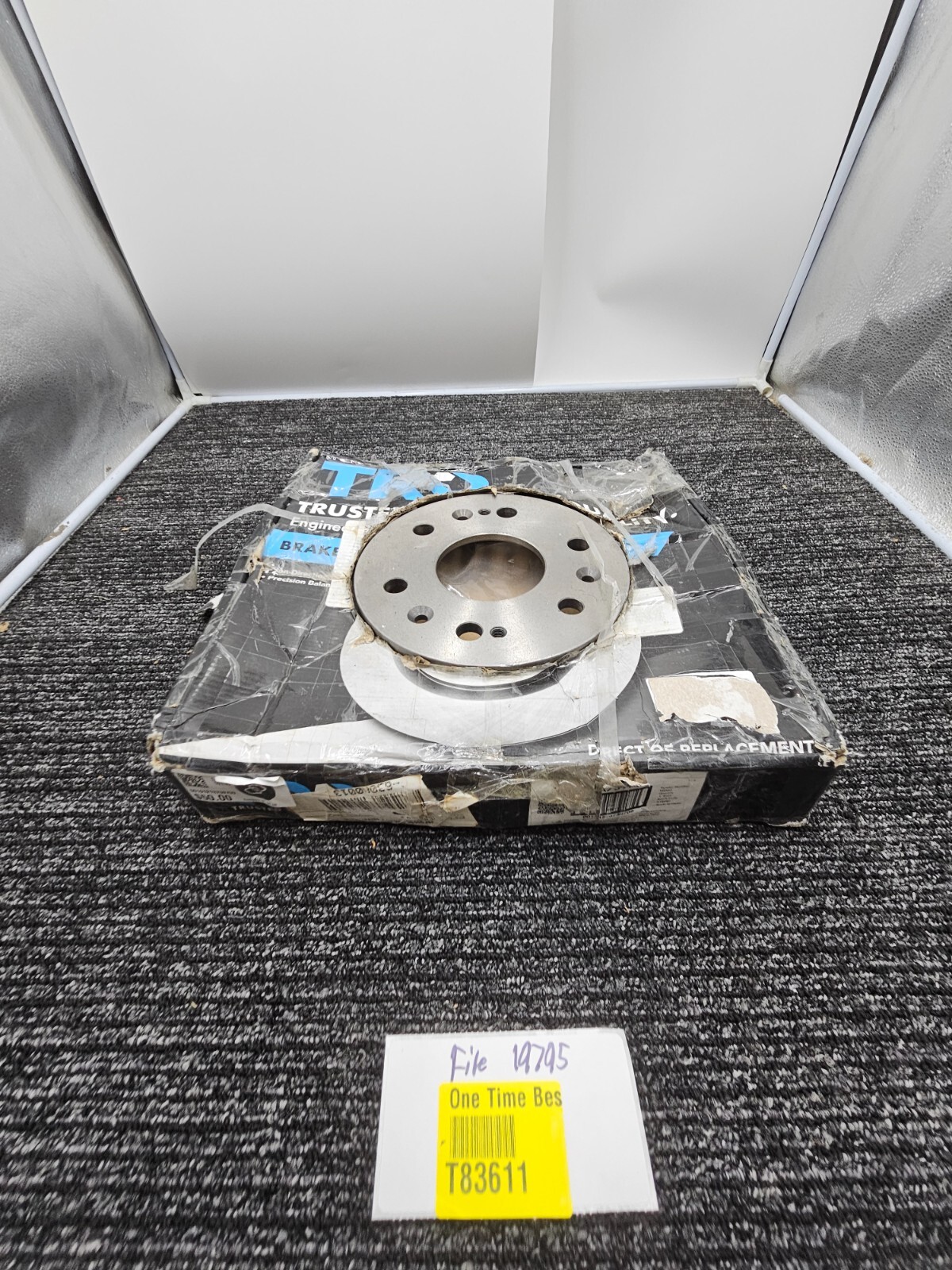 TRQ Disc Brake Rotor Lug Silver Replacement BRA73970