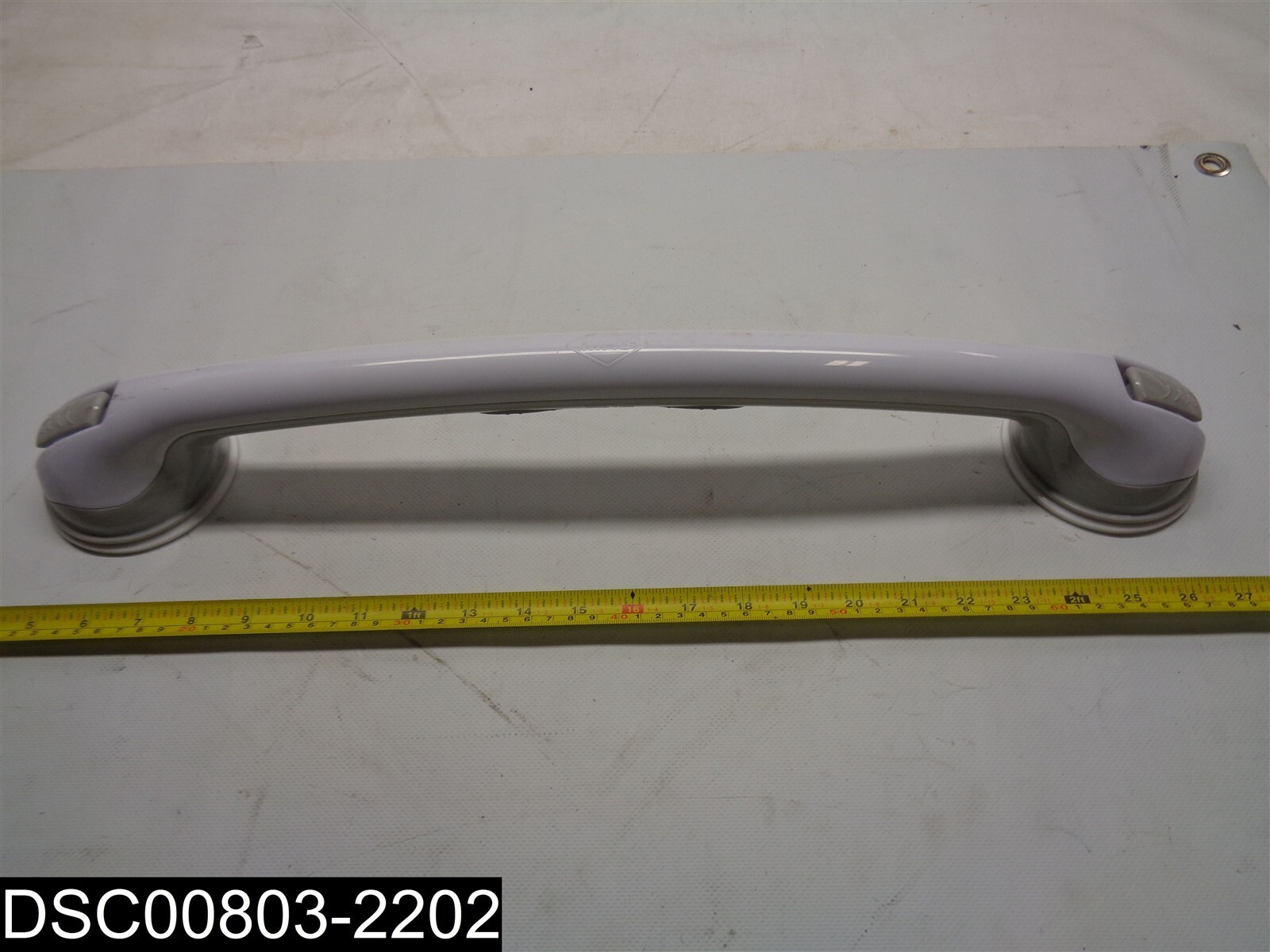 Used: 24″ MHI White Suction Shower Cup Grab Bar