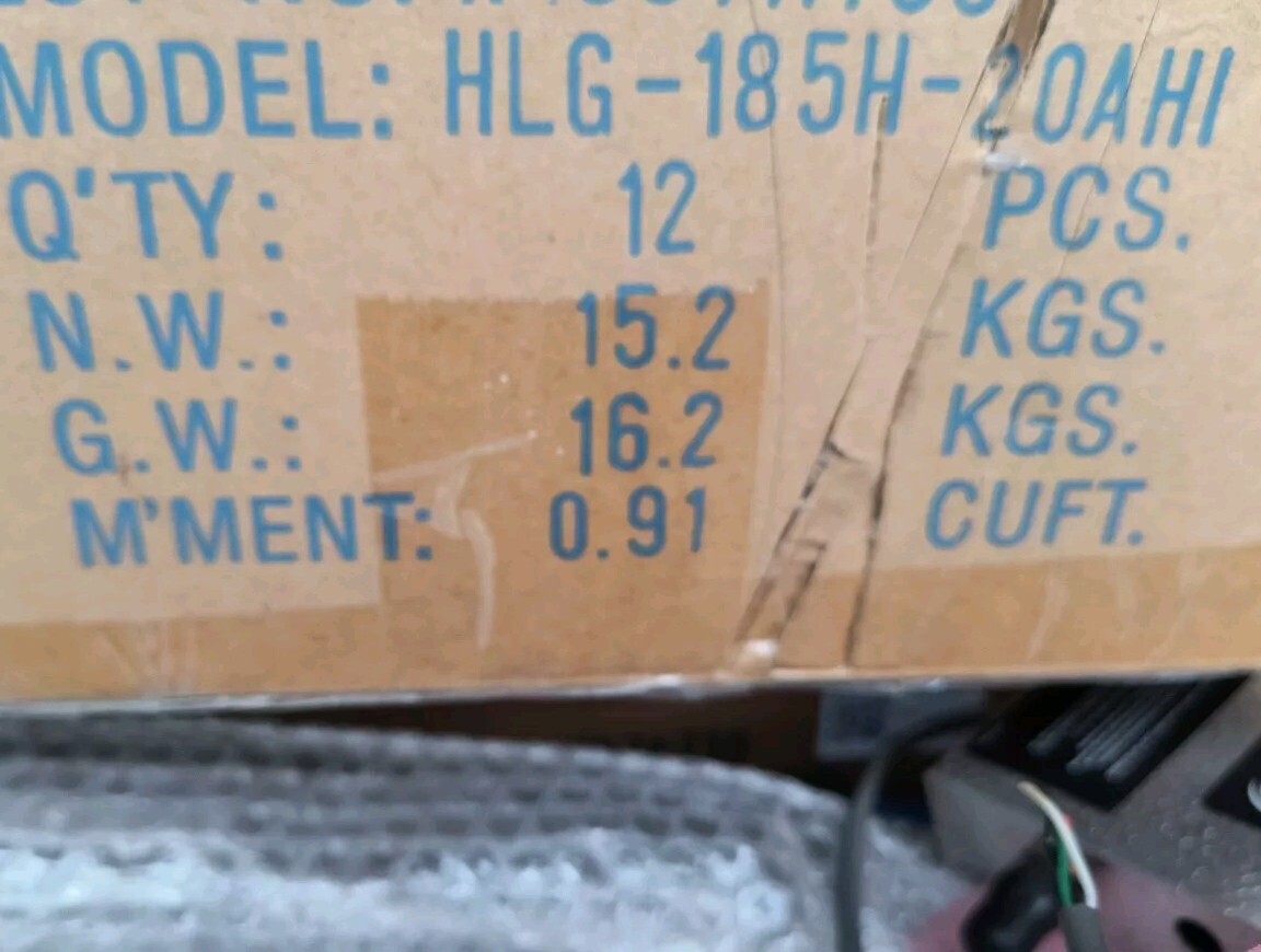 CASE OF 12 NEW Mean Well HLG-185H-20AHI driver for LED Light