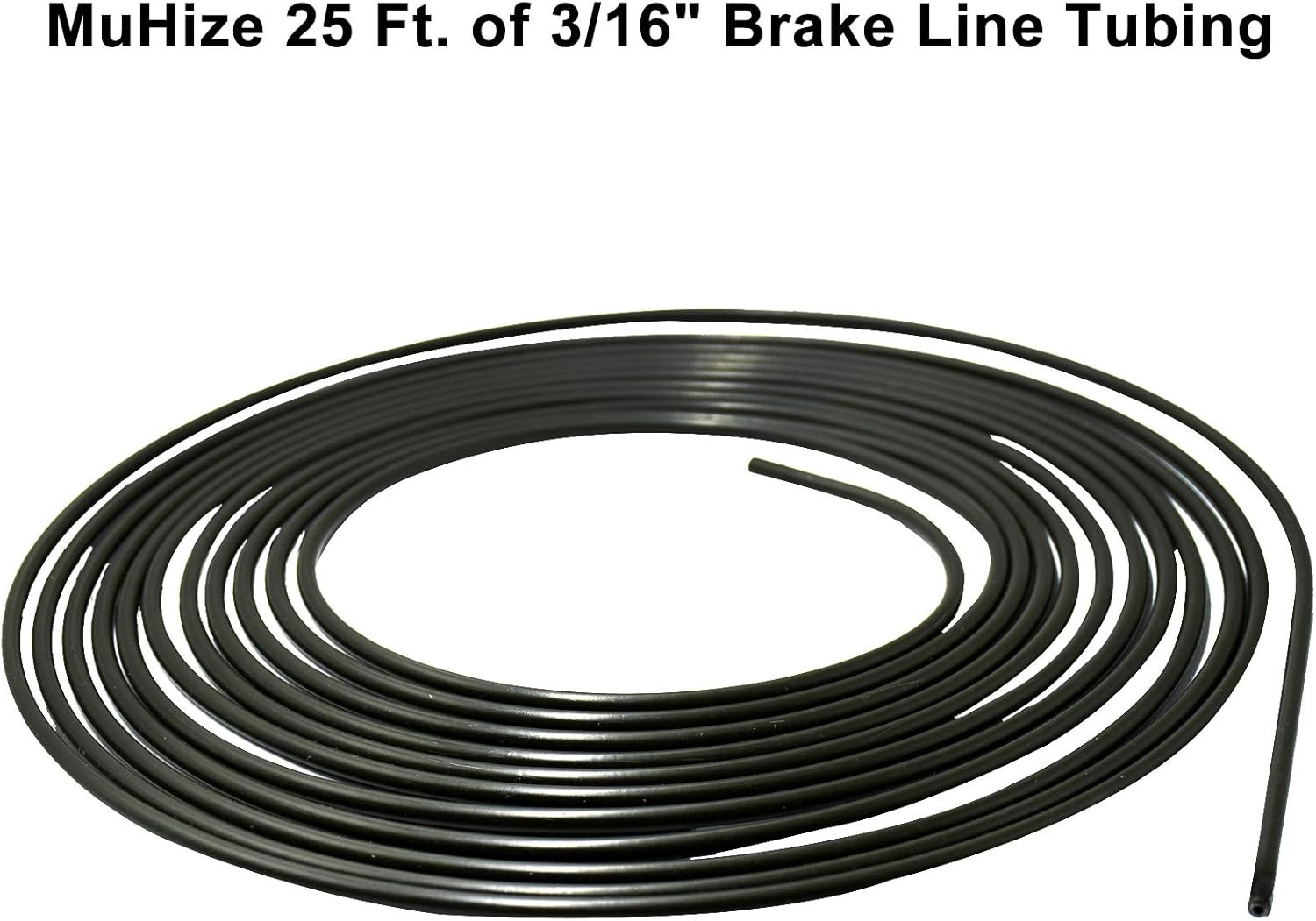 Brake Line Tubing Kit 3/16 Inch 25 Feet with 16 Flare Fittings – Rust-Proof PVF