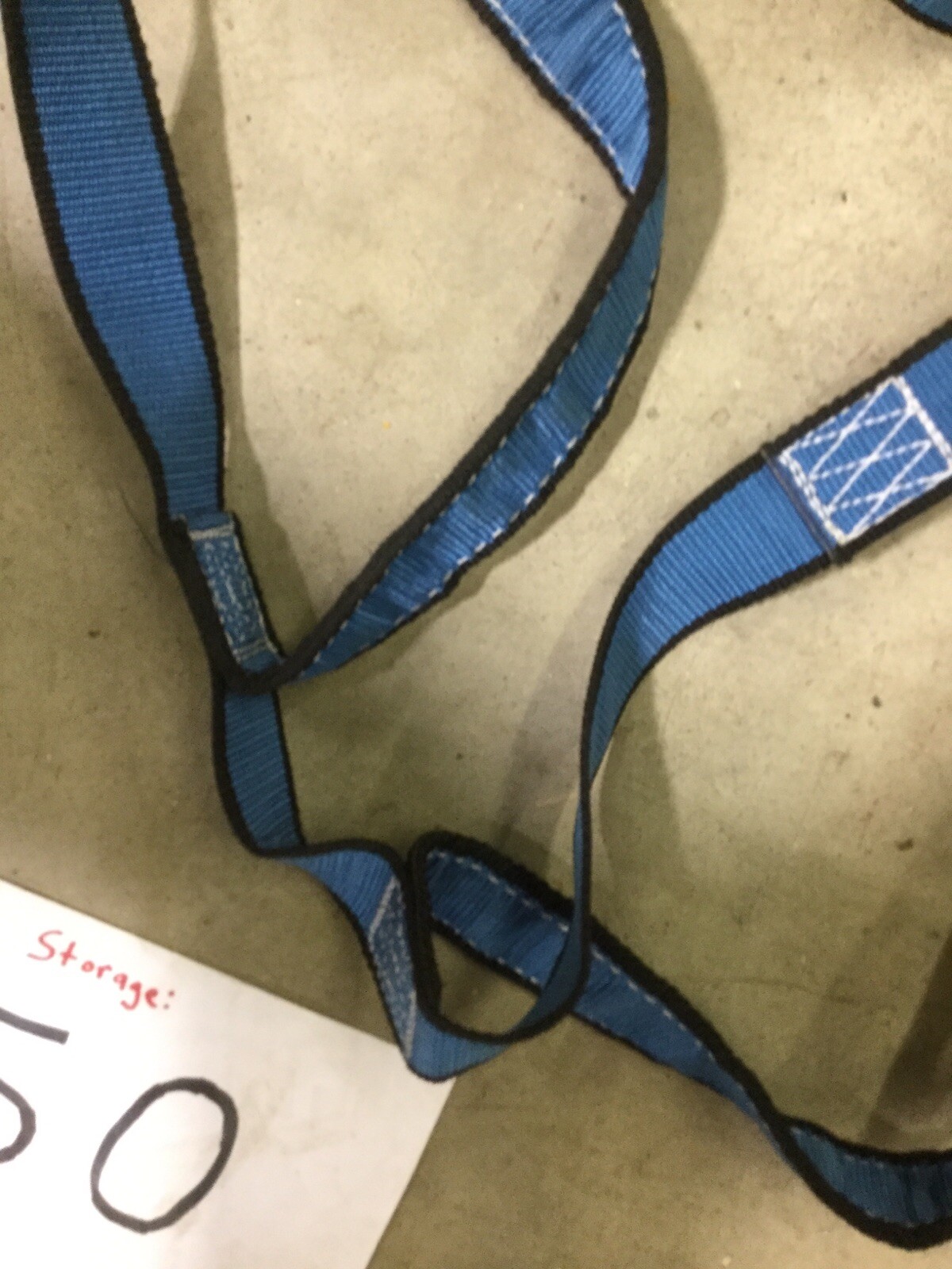 Uvex T601 Full Body Harness, XL, Tongue Buckle Leg Straps, Blue