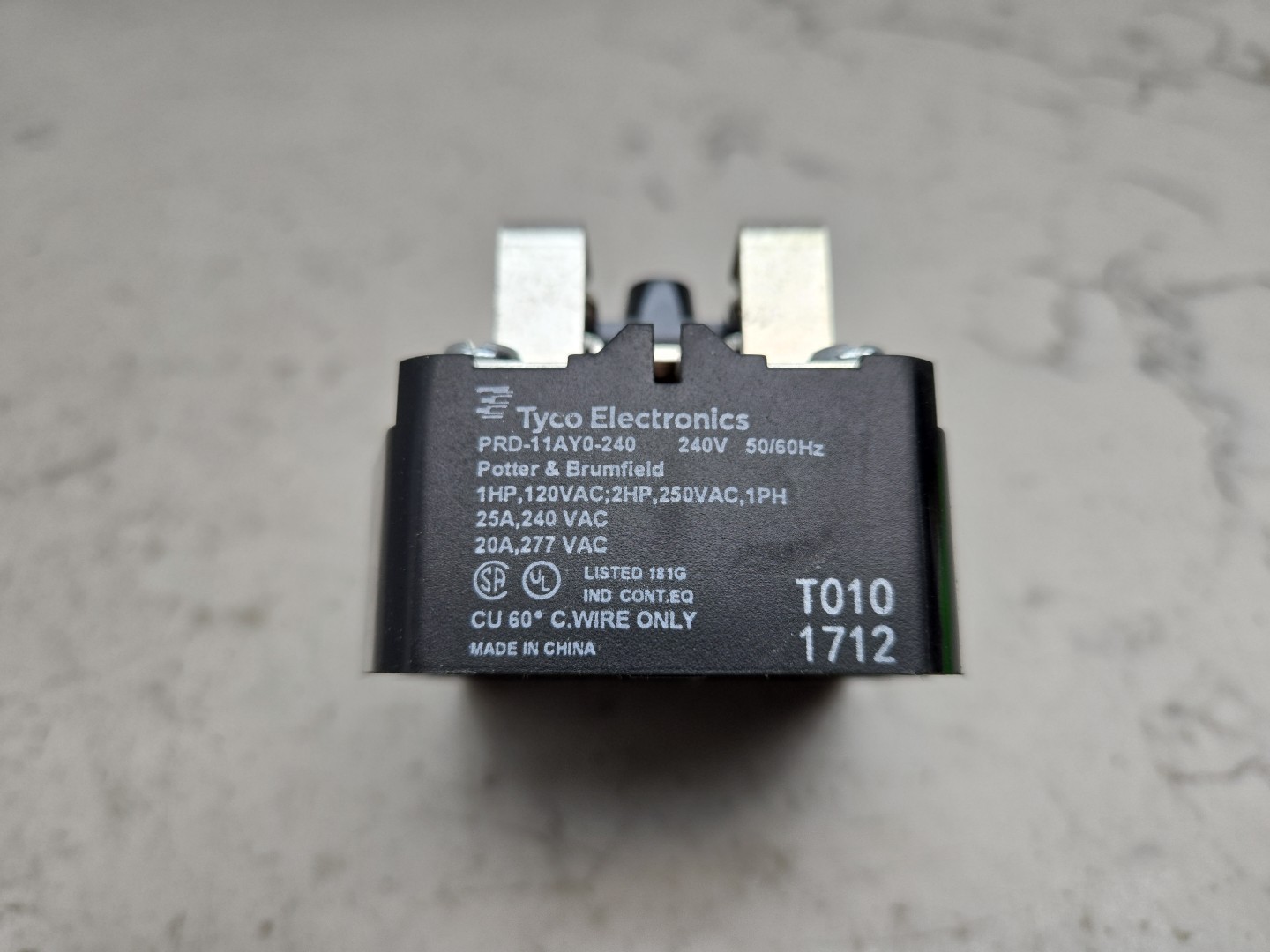 Potter & Brumfield PRD-11AY0-240 Power Relay Dpdt 240 Vac 25A Panel Mount New
