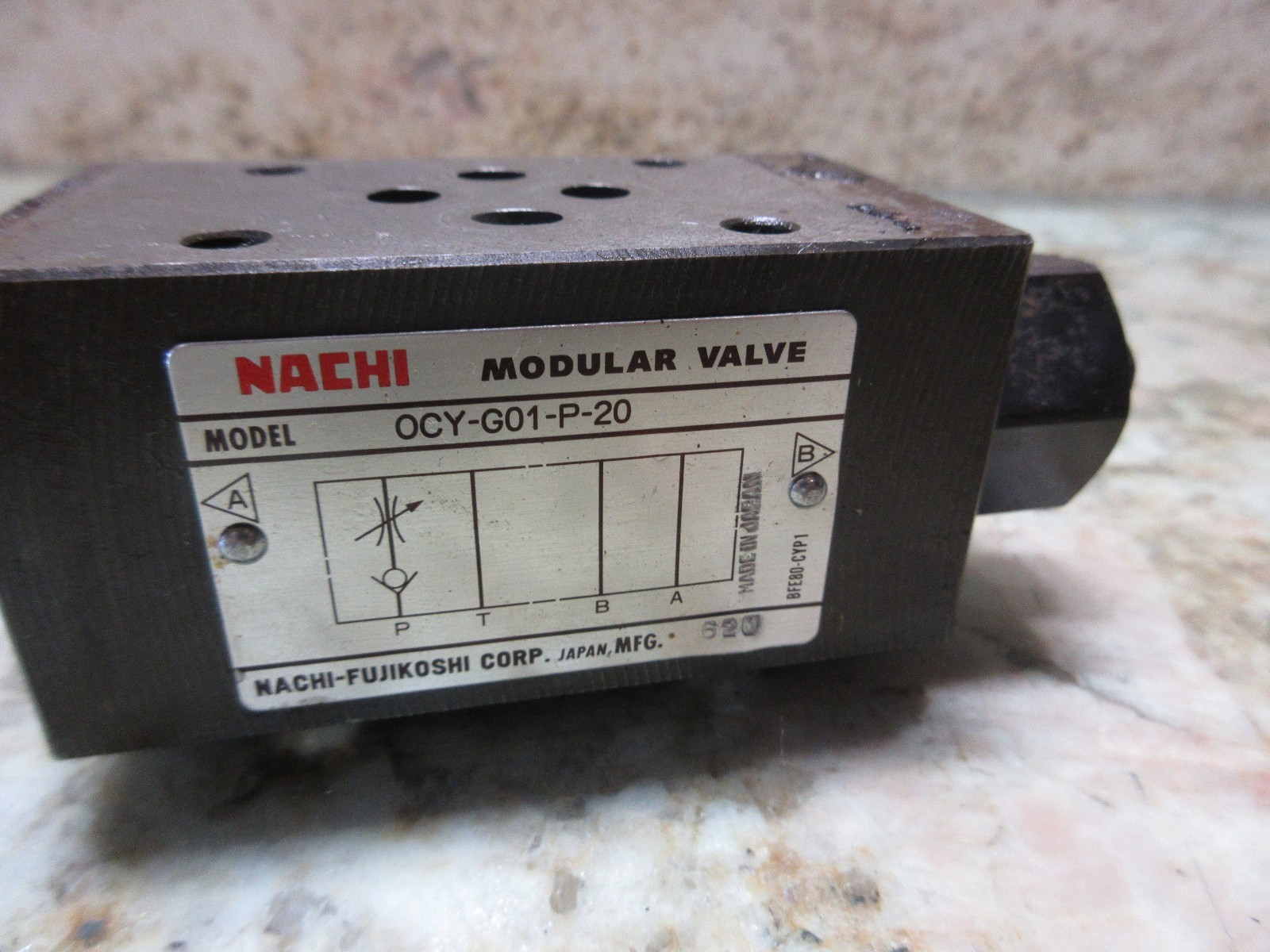 NACHI MODULAR VALVE OCY-G01-P-20 CNC 0CY-G01-P-20