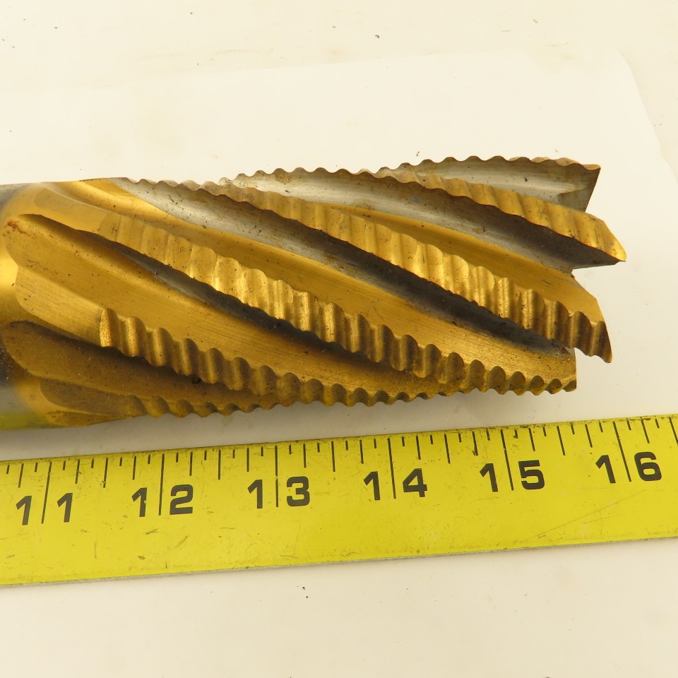 Niagara 2″ Dia. 8 Flute Twist TiN Coated Roughing End Mill Positiv-Lok Shank