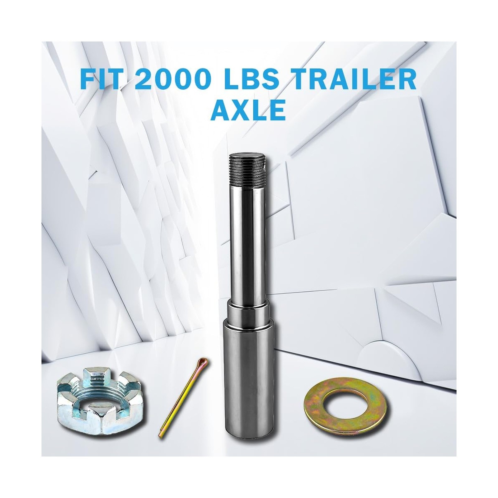 Trailer Idler Hub Kit 2000 lbs with 4 on 4″ Trailer Hub & Round BT8 Spindle,1…