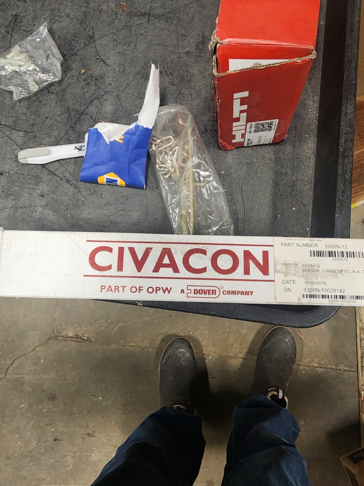 CIVACON 5300-12 5 WIRE OPTIC SENSOR N.A. COLORS 12″ TUBE