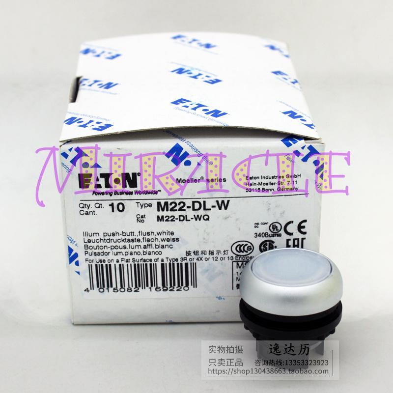 10PCS/BOX NEW EATON M22-DL-W M22 Series with light button head