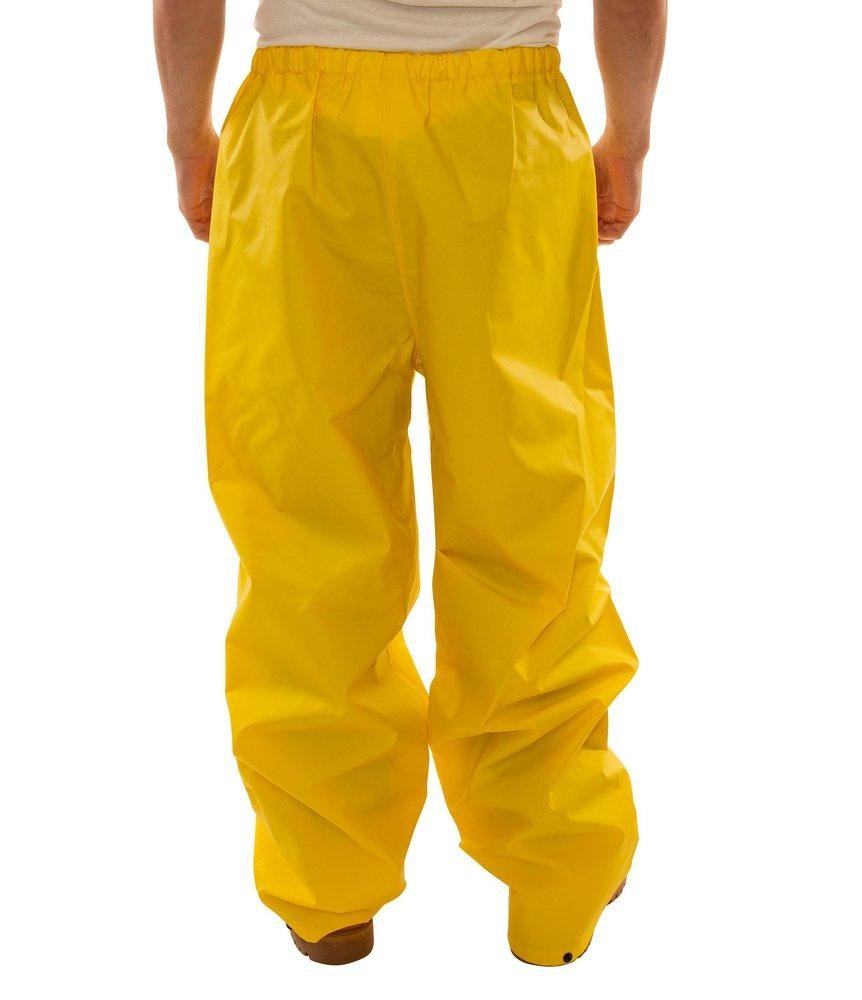 Tingley P56007.2X DuraScrim Pants 2XL Yellow PVC High Strength Snap Closure