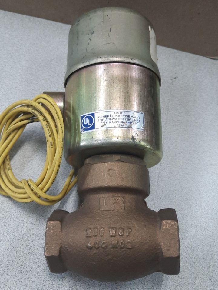 J.D GOULD CO. Q-3 SOLENOID VALVE 3/8″ 120V 60CYC 5-150PSI 14W U39043 Q3 – NOS