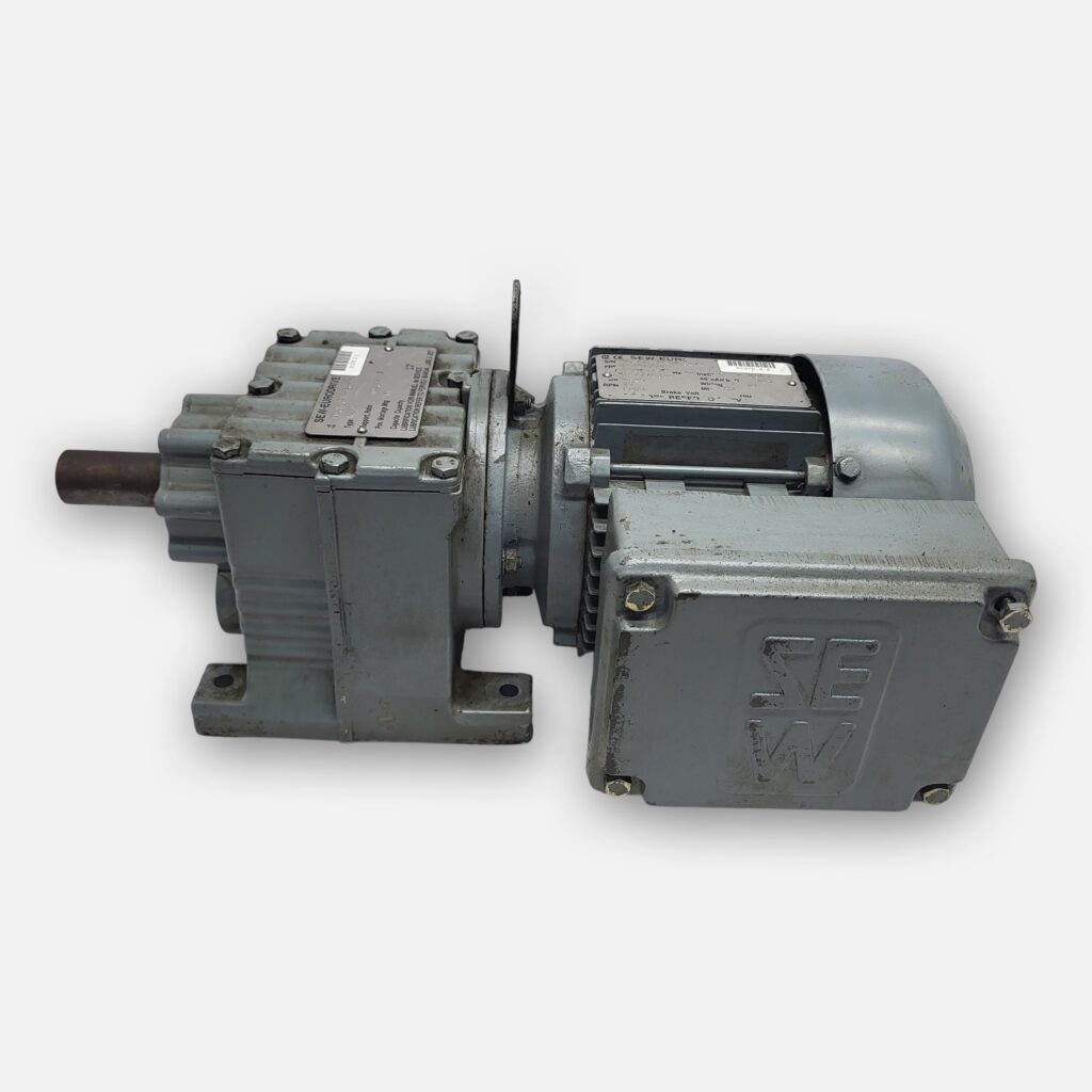 SEW EURODRIVE R27DT71K4 GEAR MOTOR 1/4HP 17RPM RATIO: 105.49, R27