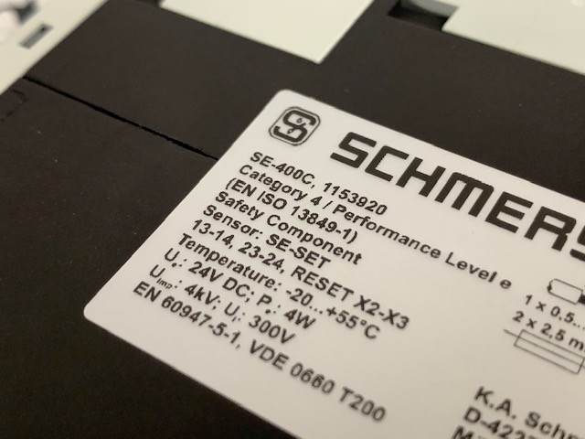 Schmersal Safety Relay – SE-400C w/Warranty