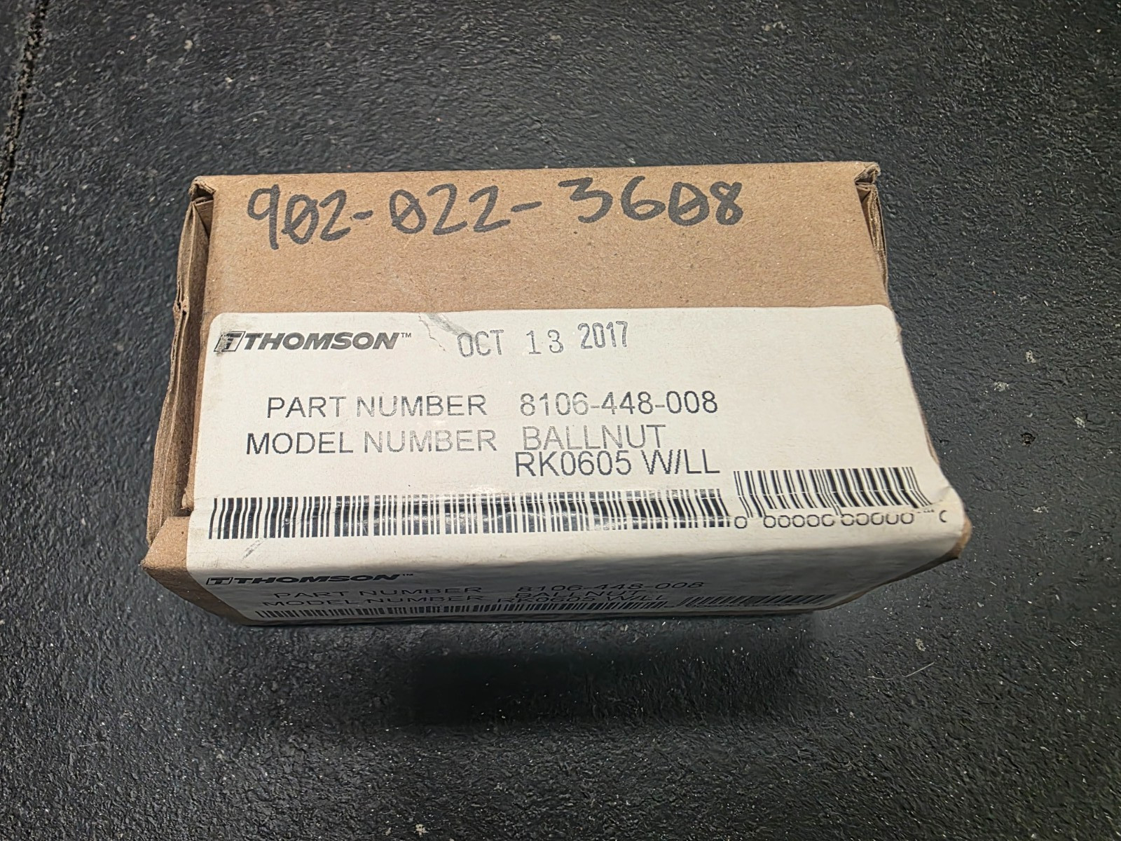Thomson RK0605 W/LL Ball Nut 8106-448-008 Linear Motion New Old Stock