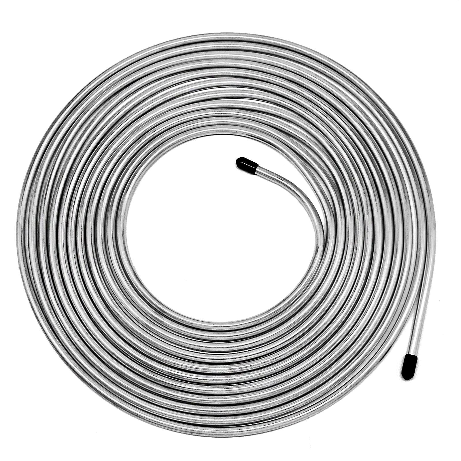MuHize 3/16 Brake Line – 25 ft Zinc Coated Professional Brake Tube(2026 New), Ro
