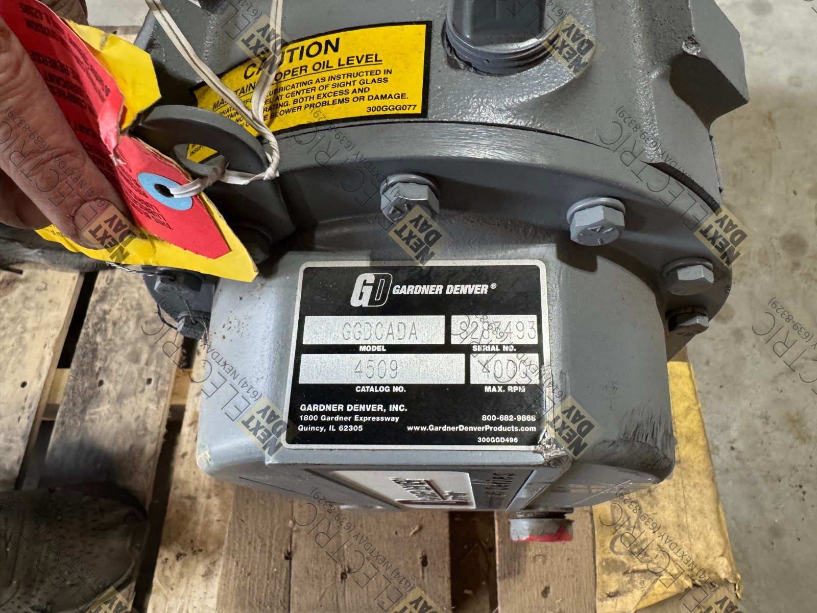 Gardner Denver, 4509, GGDCADA, Blower Republic Sutorbilt Roots Vacuum Fan