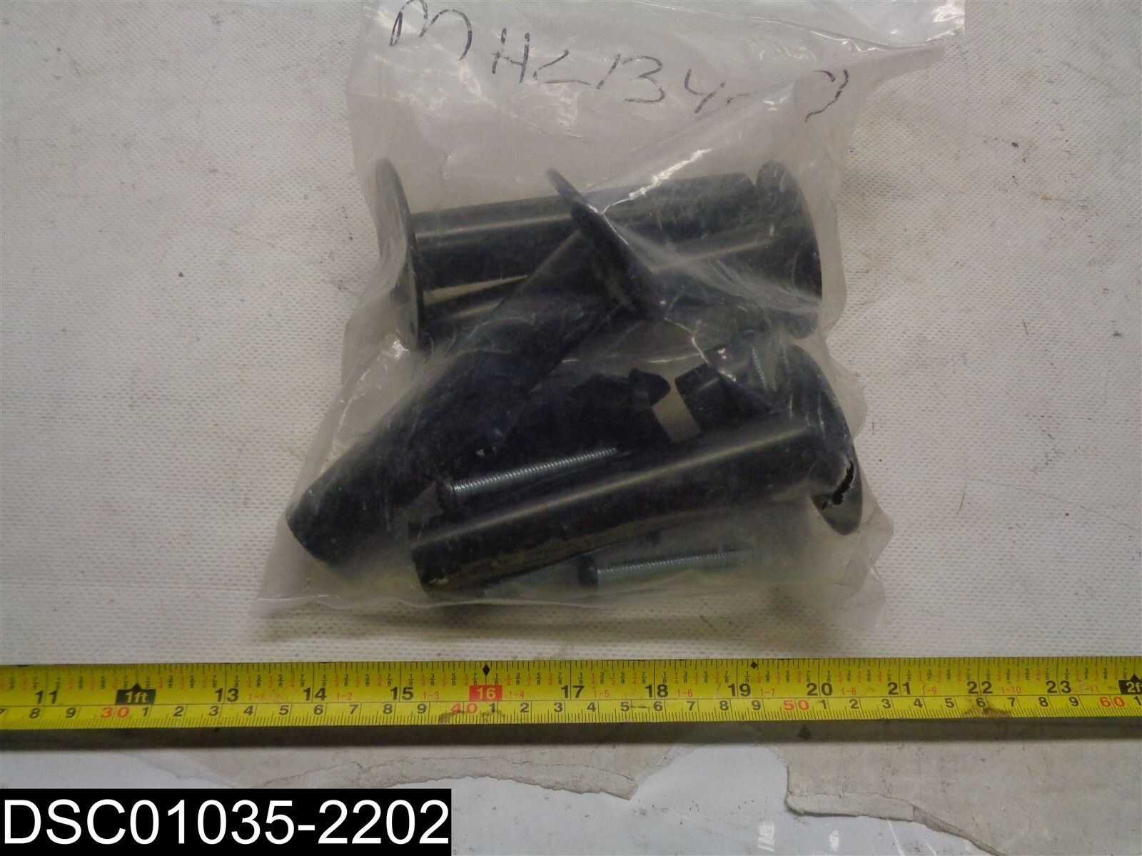 QTY=4 Piece: MHL 1340-7 Black Metal Foot Leg Posts